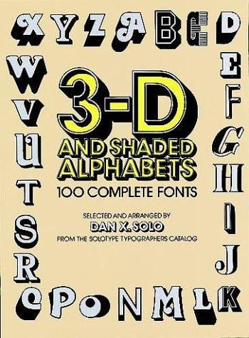 3-D and shaded alphabets