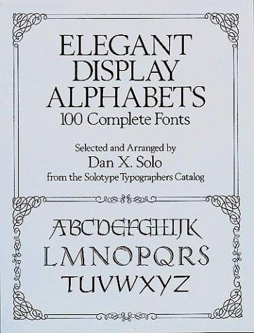 Elegant display alphabets
