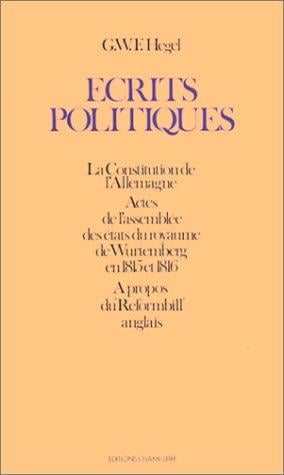 Ecrits politiques