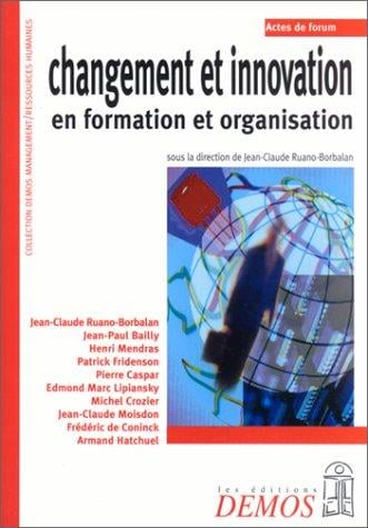 Changement et innovation en formation et organisation