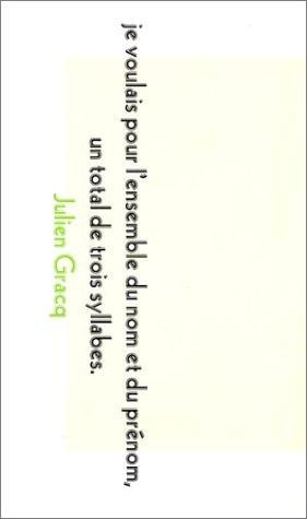 Je voulais pour l'enseble du nom et du prénom un total de trois syllabes