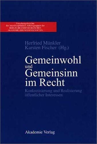 Gemeinwohl und Gemeinsinn