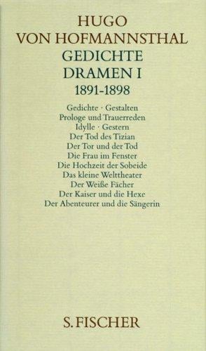 Gesammelte Werke, 10 Bde., geb., 1, Gedichte. Dramen I. (1891-1898)