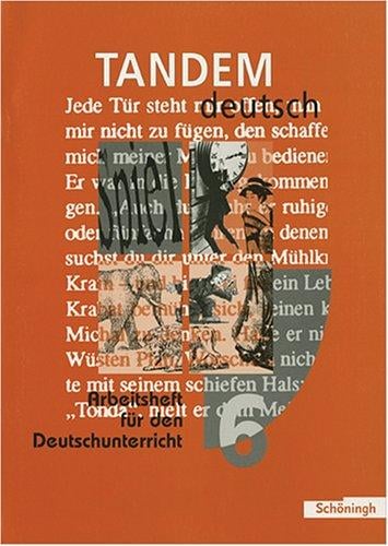 Tandem 6. Arbeitsheft. RSR Arbeitsheft für den Deutschunterricht.