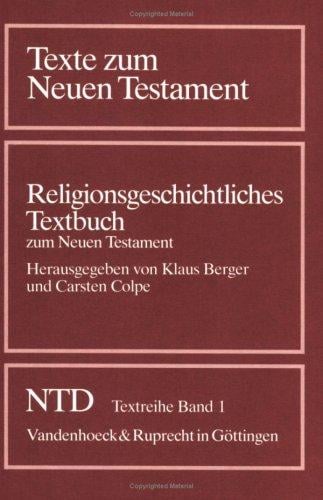 Religionsgeschichtliches Textbuch zum Neuen Testament