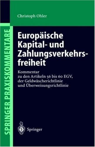 Europäische Kapital- und Zahlungsverkehrsfreiheit