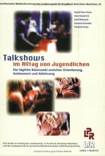Talkshows im Alltag von Jugendlichen