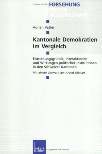 Kantonale Demokratien im Vergleich