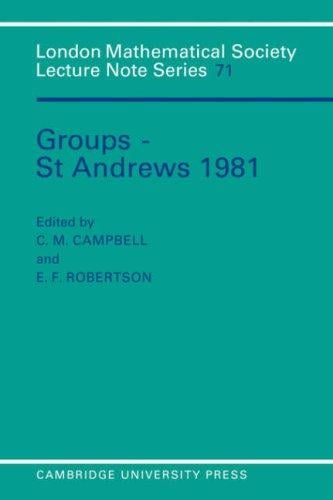Groups--St. Andrews 1981