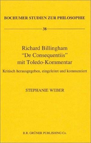 Richard Billingham De Consequentiis Mit Toledo-Kommentar