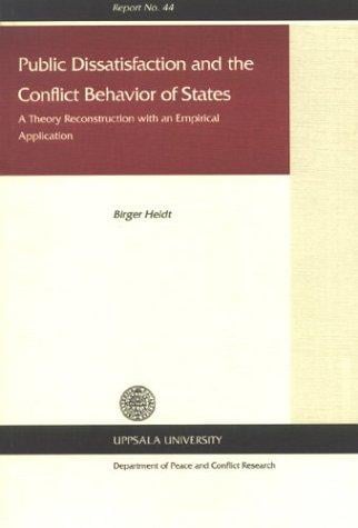 Public Dissatisfaction & the Conflict Behavior of States
