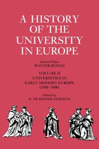 A history of the university in Europe