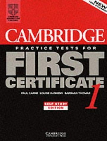 Cambridge practice tests for first certificate 1
