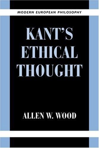 Kant's ethical thought