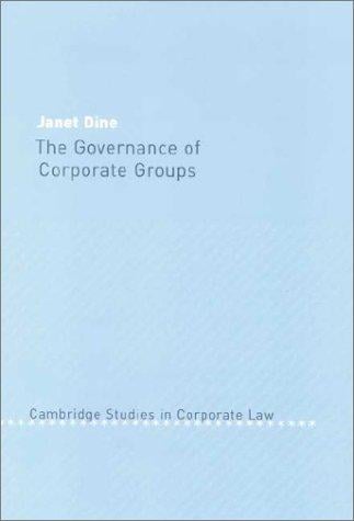 The governance of corporate groups