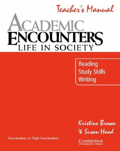 Academic Encounters: Life in Society Teacher's manual
