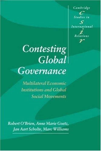 Contesting global governance