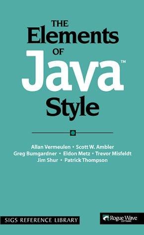 The elements of Java style