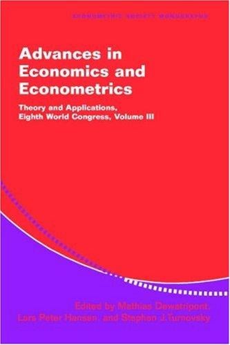 Advances in economics and econometrics