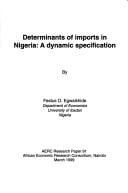 Determinants of imports in Nigeria