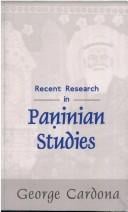 Recent research in Pāṇinian studies