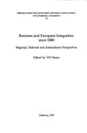 Business and European integration since 1800