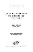 Axes et méthodes de l'histoire politique