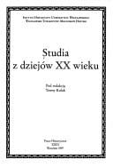 Studia z dziejów XX wieku