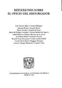 Reflexiones sobre el oficio del historiador
