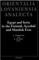 Egypt and Syria in the Fatimid, Ayyubid, and Mamluk eras