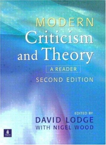 Modern criticism and theory