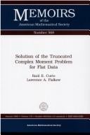 Solution of the truncated complex moment problem for flat data