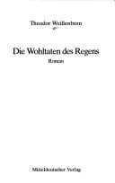 Die Wohltaten des Regens