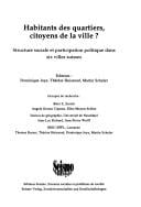 Habitants des quartiers, citoyens de la ville?