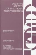Cognitive aspects of electronic text processing