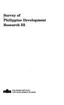 Survey of Philippine development research III