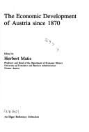 The Economic development of Austria since 1870