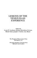 Lessons of the Venezuelan experience
