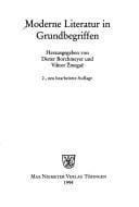 Moderne Literatur in Grundbegriffen, 2., Neu Bearbeitete Auflage