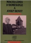 Miscel·lània d'homenatge a Josep Benet