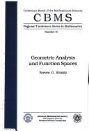 Geometric analysis and function spaces