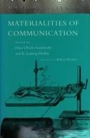 Materialities of Communication (Writing Science)