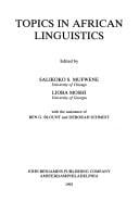 Topics in African linguistics