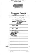 Economicgrowth and convergence