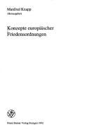 Konzepte europäischer Friedensordnungen