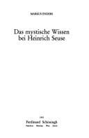 Das mystische Wissen bei Heinrich Seuse