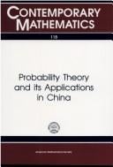 Probability theory and its applications in China