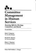 Committee management in human services