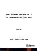 Abdication of responsibility