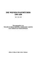 Die Wiener Stadtbücher 1395-1430